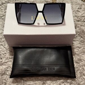 Dior Square Black Sunglasses